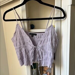 Kendall & Kylie Lavender Crop Top